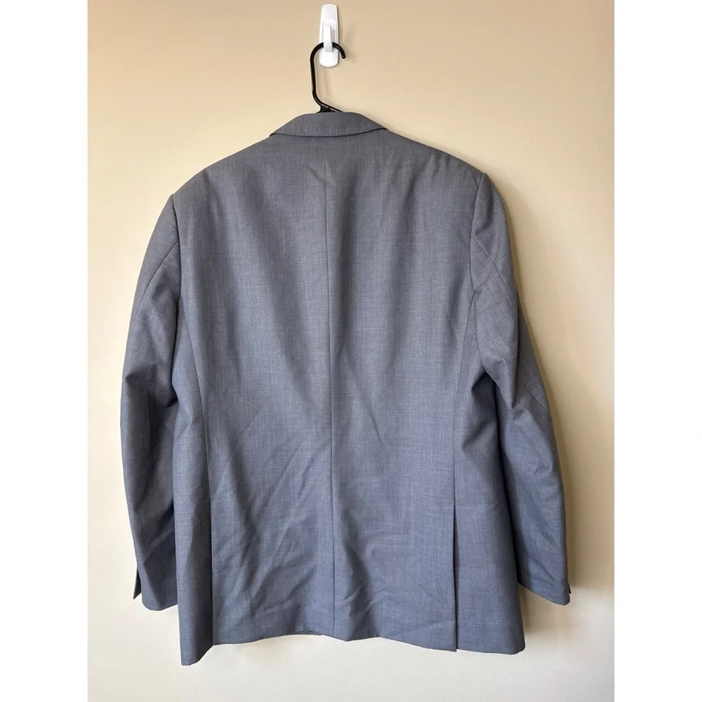 Burberry London Canbury Wool Sports Jacket Blazer Gray Size 56R